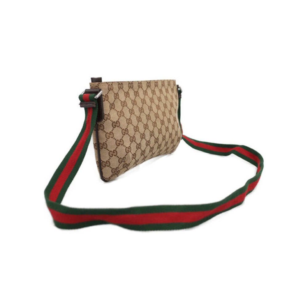 Gucci Strap Web Brown GG messenger canvas bag